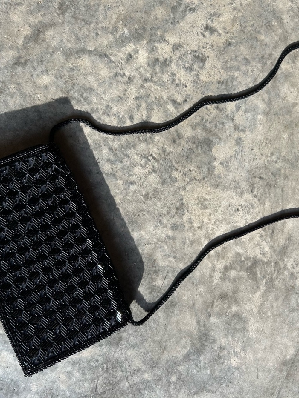 Vintage Beaded Crossbody Clutch